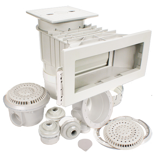 Waterway Inground Widemouth Vinyl Liner Skimmer Builders Pack - White